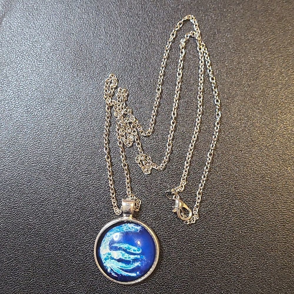 Water tribe - Airbender Nations element inspired Symbols v2, 12in chain